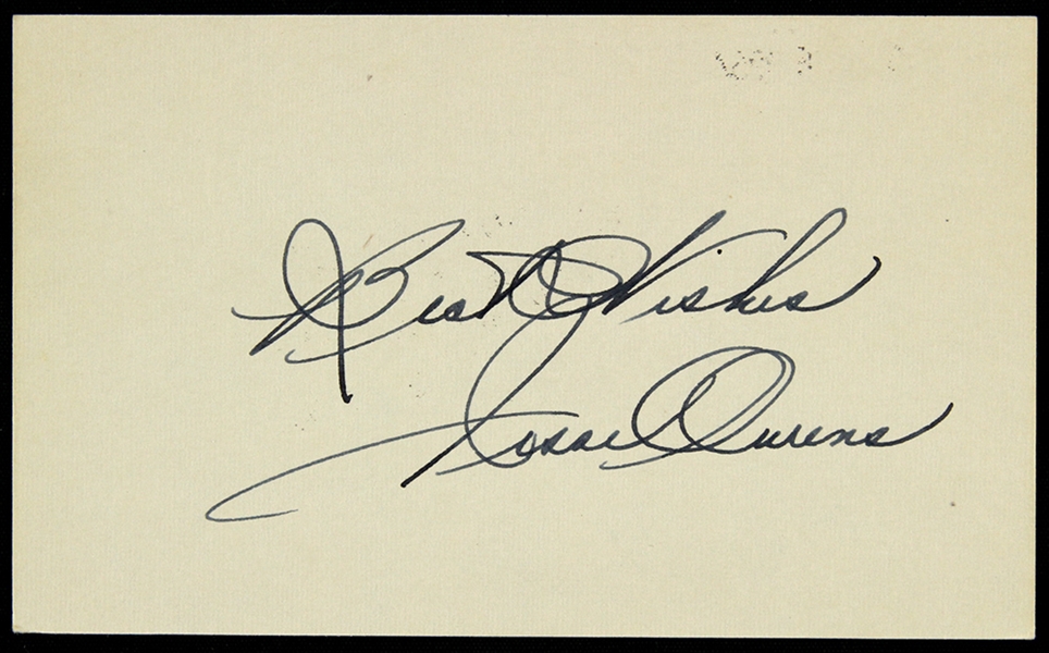 1954 Jesse Owens Gold Medal Olympian Signed 3" x 5" Index Card (JSA)