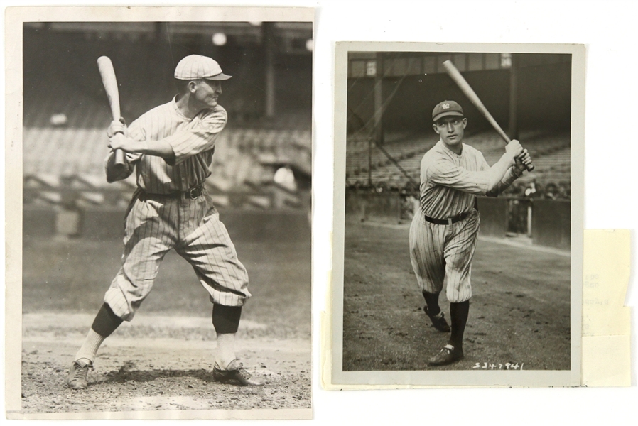 1919-23 George Kelly Aaron Ward New York Giants/Yankees Original Photos - Lot of 2