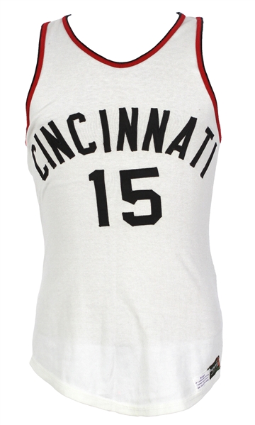 1960-62 Fred Dierking Cincinnati Bearcats Game Worn Home Jersey (MEARS LOA/Player Letter) Back to Back NCAA Championships