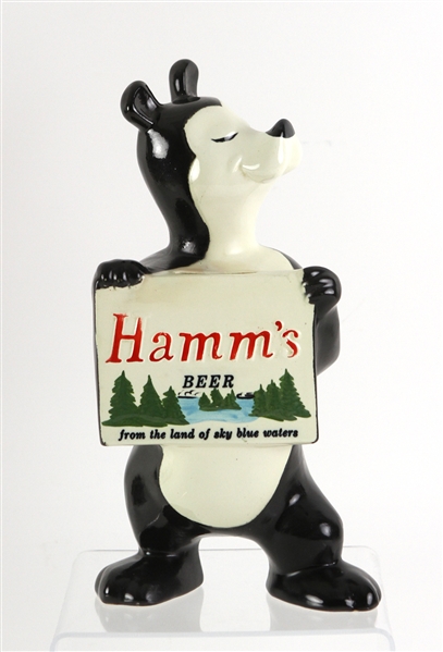 1960s Hamms Bear "From the Land of Sky Blue Waters" Ceramic Coin Bank