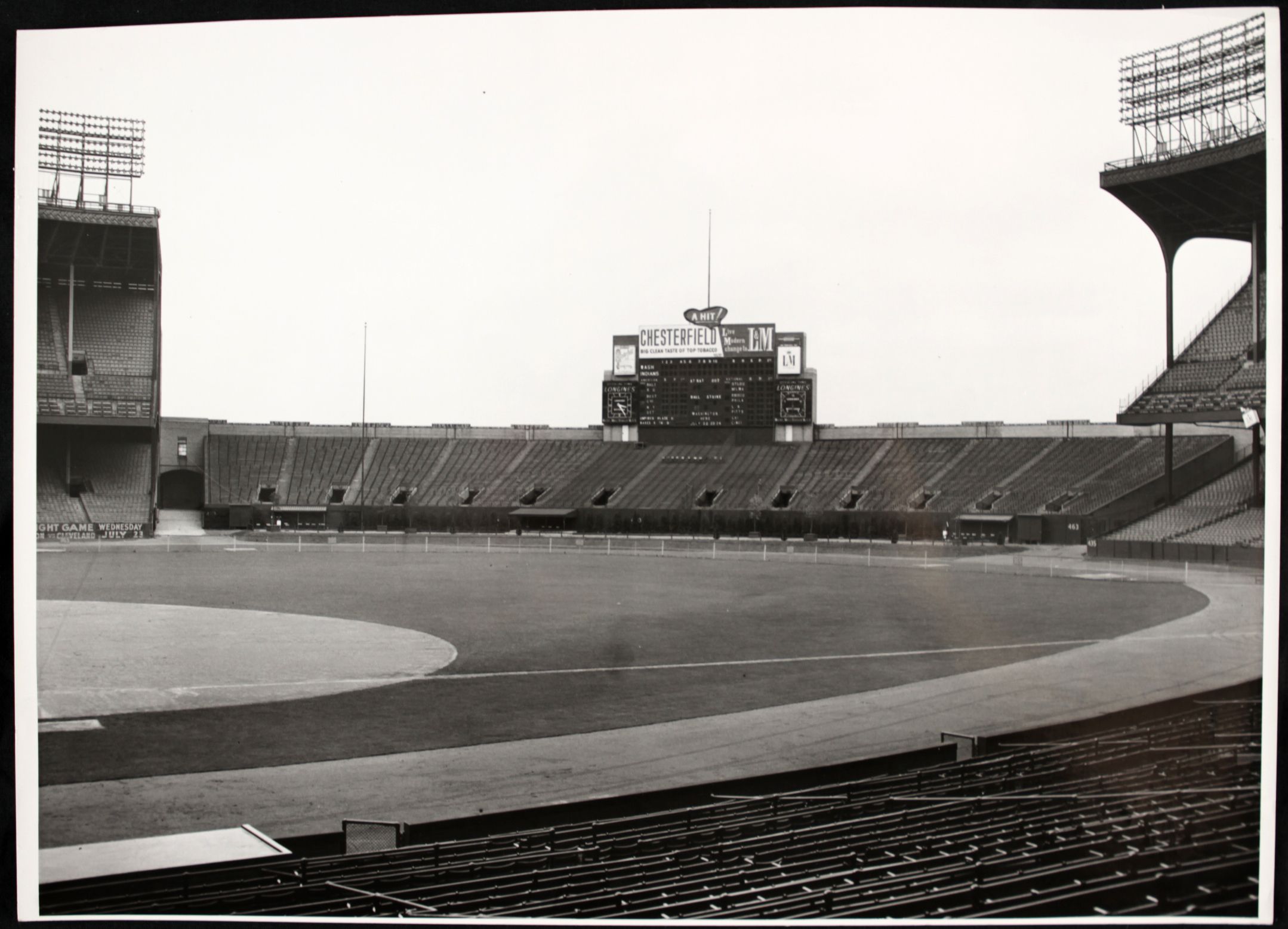 Lot Detail - 1958 Cleveland Indians Municipal Stadium "The Sporting