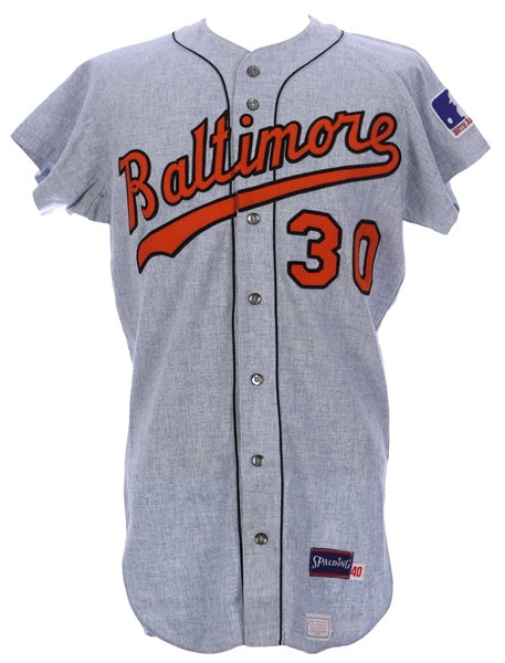 1969 Chico Salmon Baltimore Orioles Game Worn Road Jersey (MEARS LOA) World Series Season