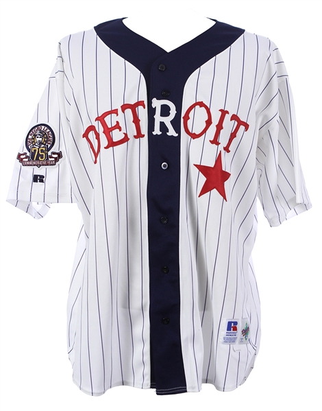 1995 Derrick White Detroit Tigers Signed Detroit Stars Negro League Tribute Jersey (MEARS LOA/JSA)