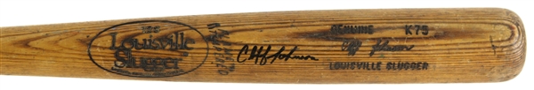 1983-86 Cliff Johnson Signed Louisville Slugger Store Model Bat (JSA)