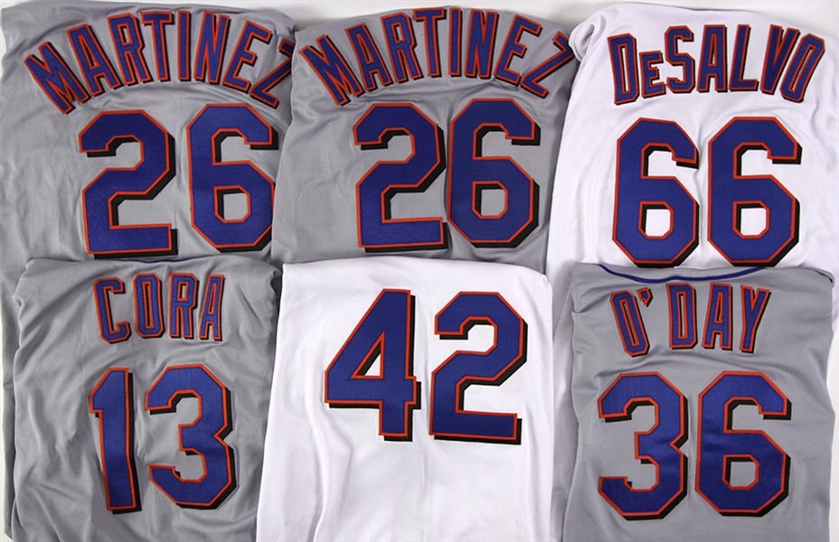 2008-10 New York Mets Team Issued/Game Worn Jersey Collection - Lot of 12 + 2 Pairs of Pants w/ Darren ODay, Justin Turner, Sandy Alomar, Pedro Feliciano Jackie Robinson Tribute & More (MEARS LOA)