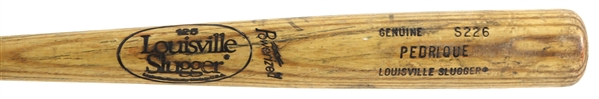 1987 Al Pedrique Mets/Pirates Louisville Slugger Professional Model Game Used Bat (MEARS LOA)