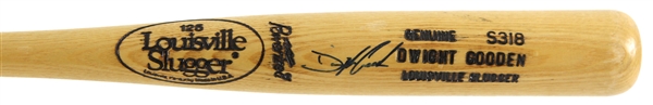 1984-85 Dwight Gooden New York Mets Signed Professional Model Louisville Slugger (MEARS LOA/JSA)