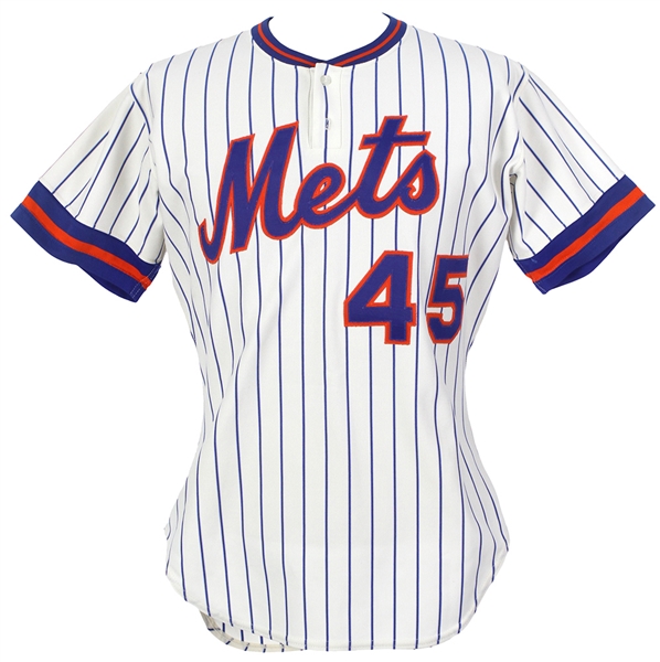 1985 Brent Gaff New York Mets Spring Training Home Jersey (MEARS LOA)