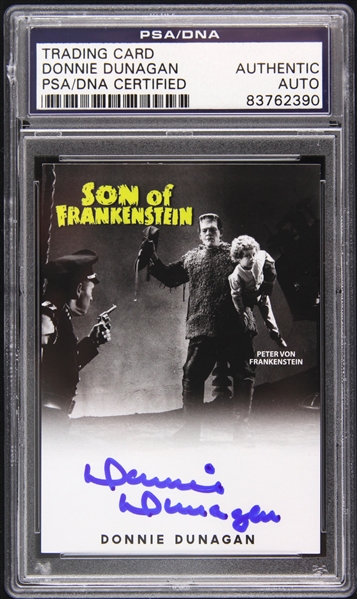 1939 Donnie Dunagan Son of Frankenstein Signed LE Trading Card (PSA/DNA Slabbed)