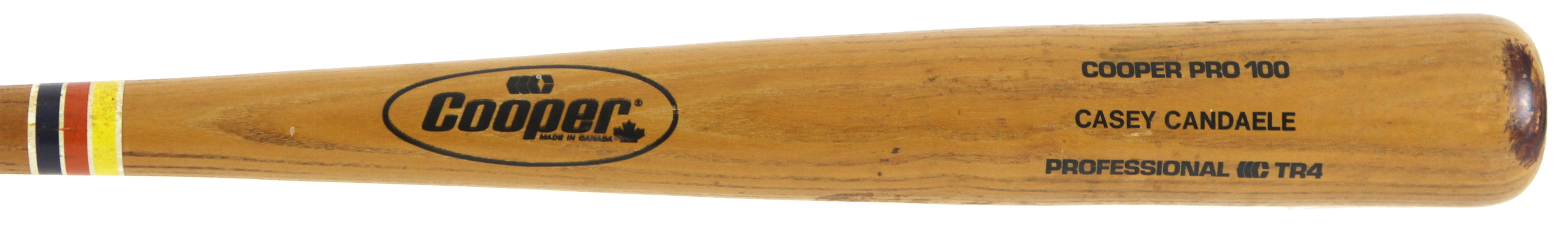 1988 Casey Candaele Montreal Expos Cooper Professional Model Game Used Bat (MEARS LOA)