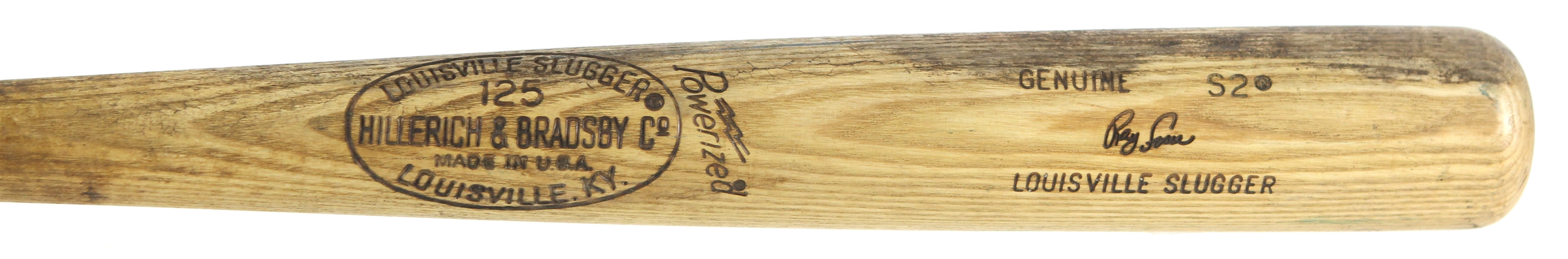 1979 Ray Fosse Milwaukee Brewers H&B Louisville Slugger Professional Model Game Used Bat (MEARS LOA) Final Season