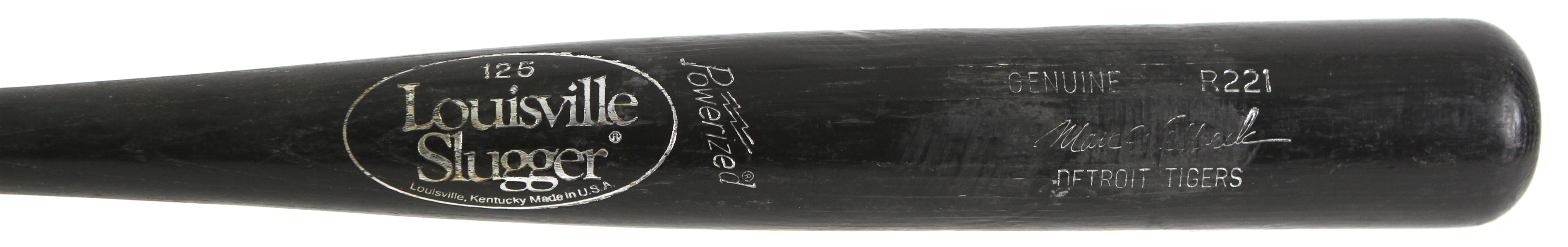 1997 Matt Walbeck Detroit Tigers Louisville Slugger Professional Model Game Used Bat (MEARS LOA)