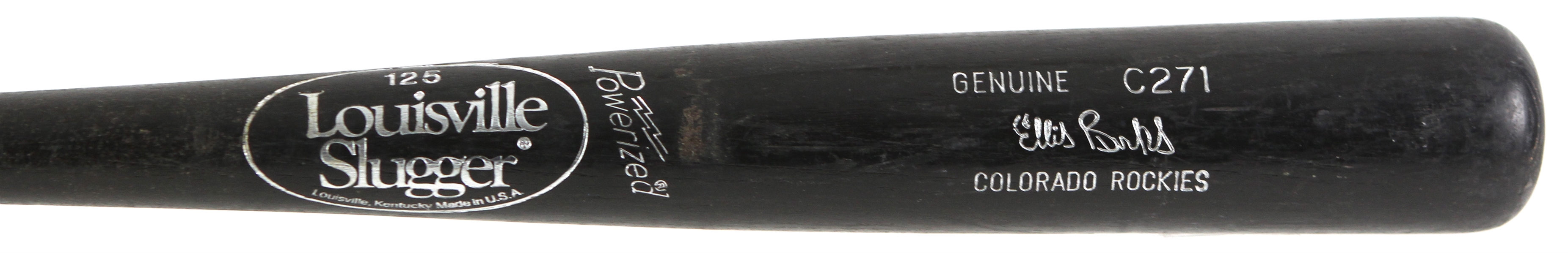 1994-98 Ellis Burks Colorado Rockies Louisville Slugger Professional Model Game Used Bat (MEARS LOA)