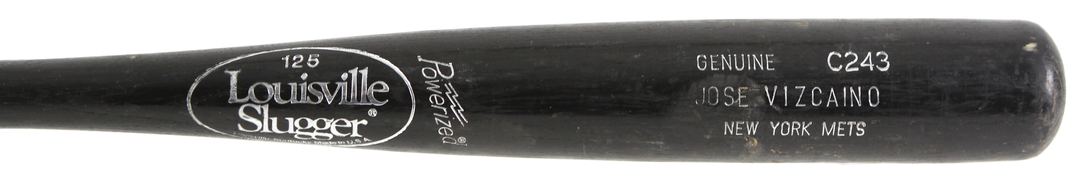 1994-96 Jose Vizcaino New York Mets Louisville Slugger Professional Model Game Used Bat (MEARS LOA)