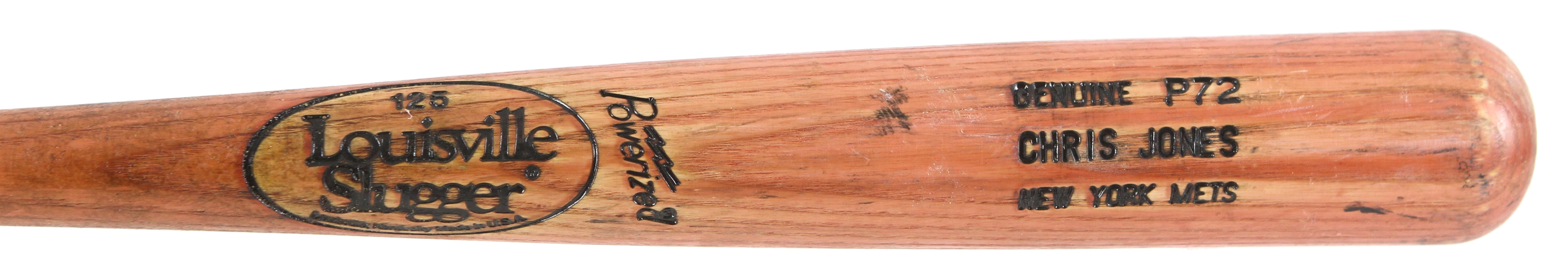 1995-96 Chris Jones New York Mets Louisville Slugger Professional Model Game Used Bat (MEARS LOA)