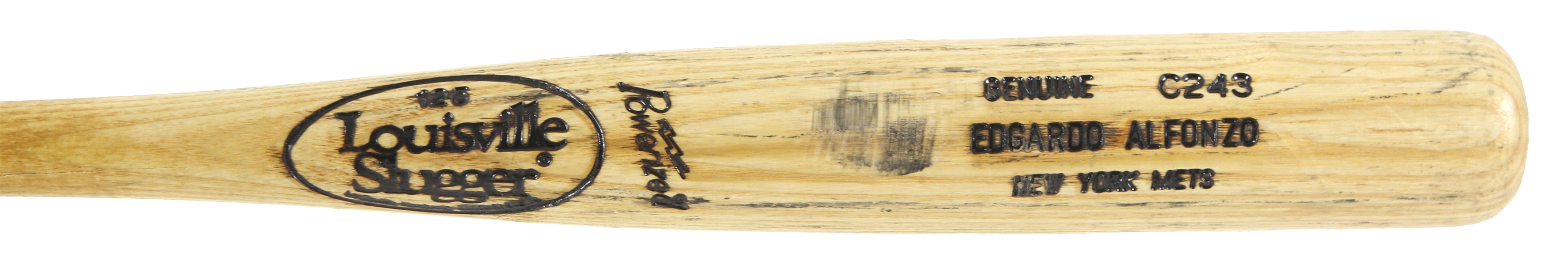 1995-97 Edgardo Alfonzo New York Mets Louisville Slugger Professional Model Game Used Bat (MEARS LOA)