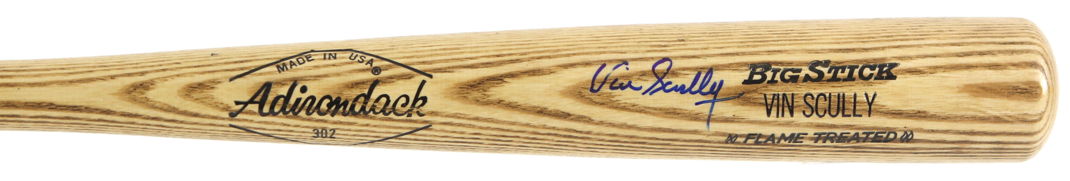 1971-79 Vin Scully Los Angeles Dodgers Signed Adirondack Bat (JSA)