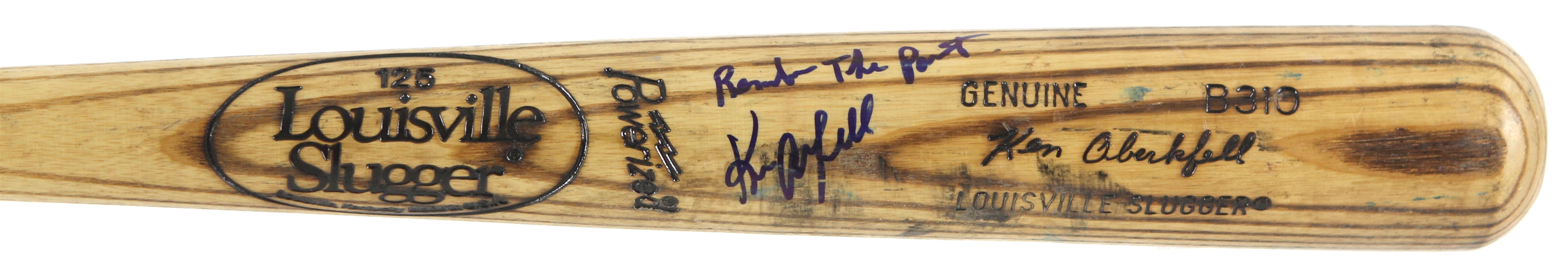 1989 Ken Oberkfell San Francisco Giants Signed Louisville Slugger Professional Model Game Used Bat (MEARS LOA/JSA)