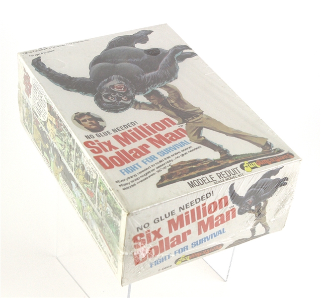 1975 Six Million Dollar Man Fight For Survival MIB Fun Dimensions Scale Model Kit