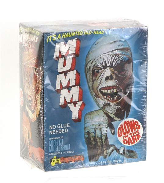 1975 Glow In The Dark Mummy MIB Fun Dimensions Model Kit