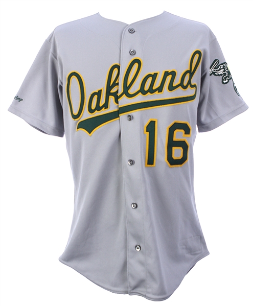 1991 Willie Wilson Oakland Athletics Game Worn Road Jersey (MEARS LOA)