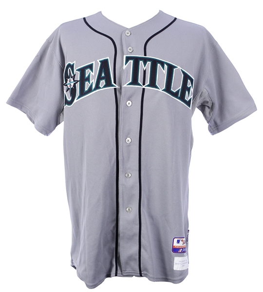 2008 Raul Ibanez Seattle Mariners Game Worn Road Jersey (MEARS LOA/MLB Hologram)