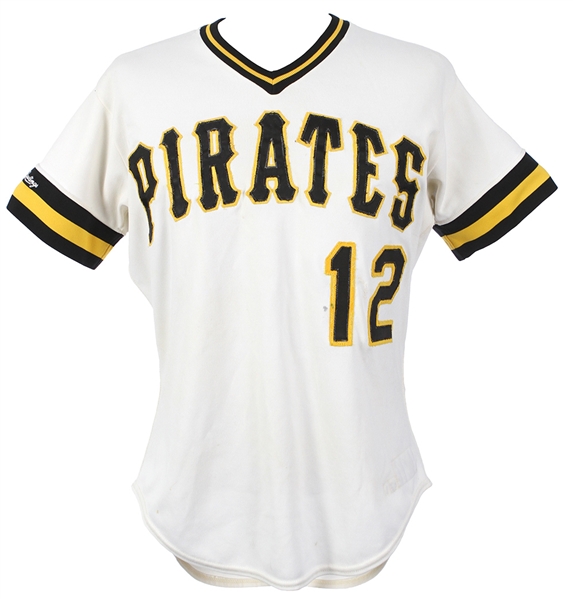 1987 Bill Almon Pittsburgh Pirates Game Worn Home Jersey (MEARS LOA)