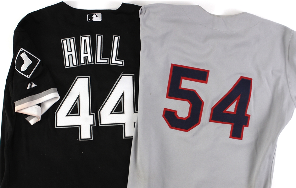 1987-2007 Deron Johnson Toby Hall Chicago White Sox Game Worn Jerseys - Lot of 2 (MEARS LOA)