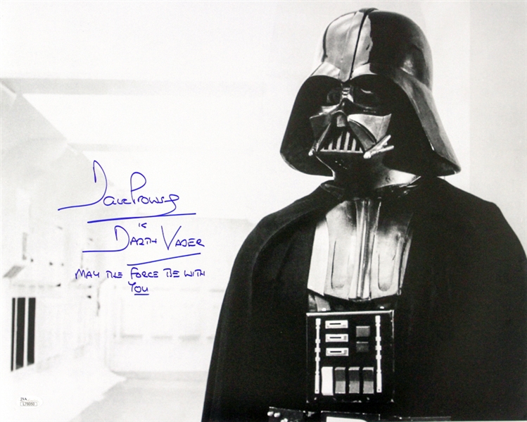 1977 David Prowse Star Wars Signed LE 16x20 Color Photo (JSA)