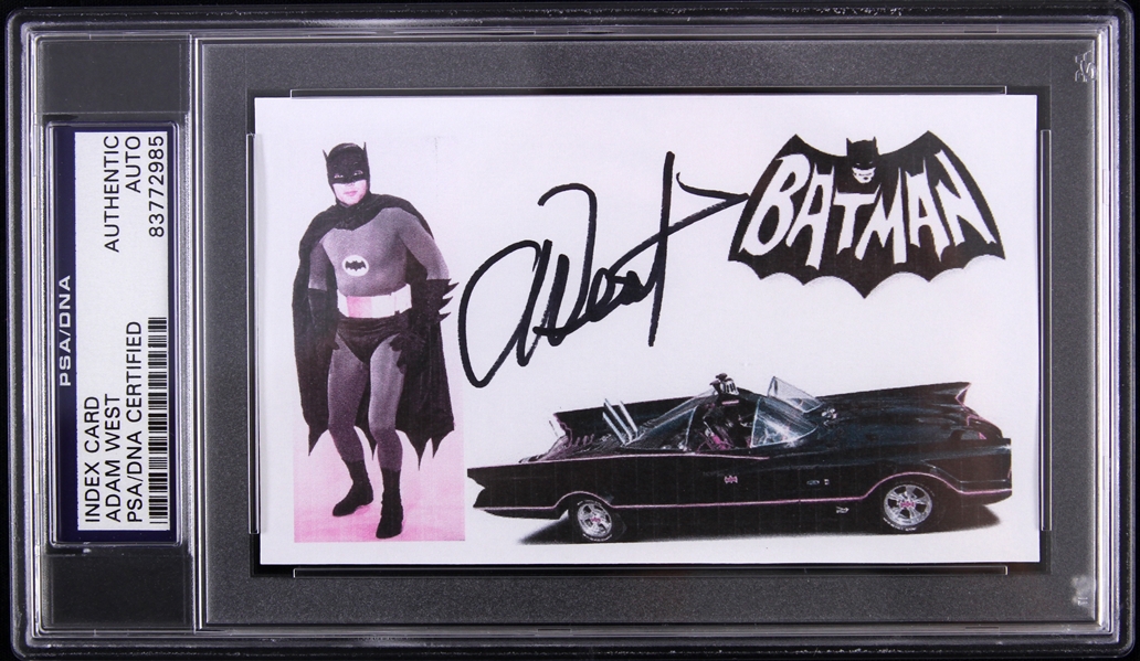 1966-68 Adam West Batman Signed LE Trading Card (PSA/DNA Slabbed)