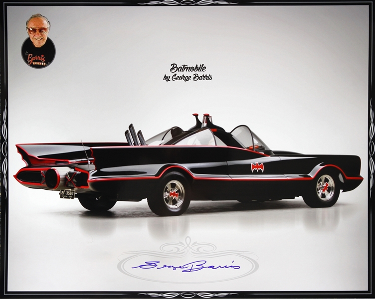 1925-2015 George Barris Customizer (Batmobile) Signed LE 16x20 Color Photo (JSA) 