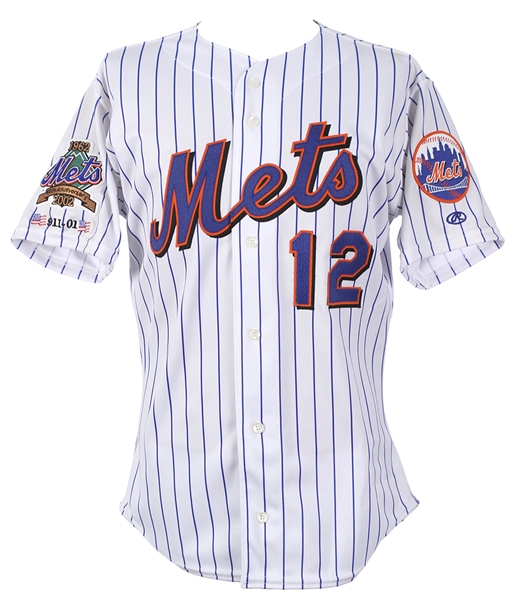 2002 Roberto Alomar New York Mets Signed Game Worn Home Jersey (MEARS LOA/JSA)