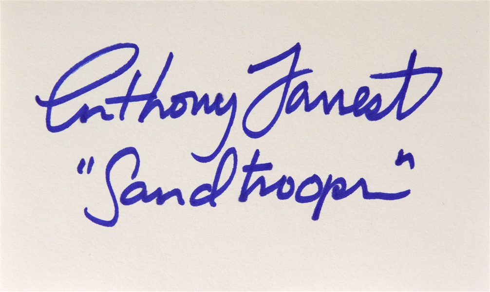 1977 Anthony Forrest Star Wars Signed LE 3x5 Index Card (JSA)