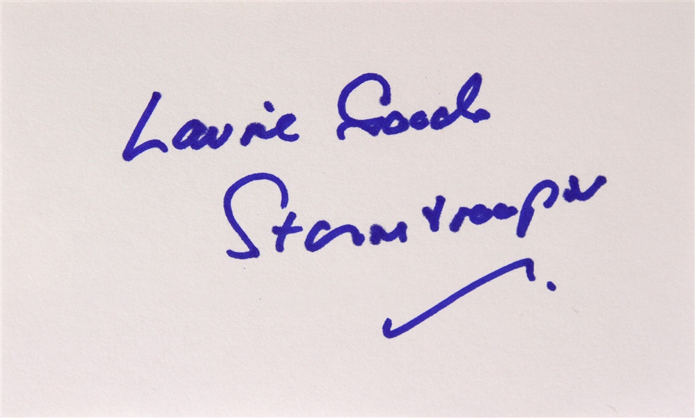 1977 Laurie Goode Star Wars (Storm trooper) Signed LE 3x5 Index Card (JSA) 