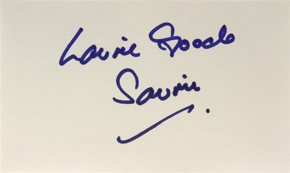 1977 Laurie Goode Star Wars (Saurin) Signed LE 3x5 Index Card (JSA) 