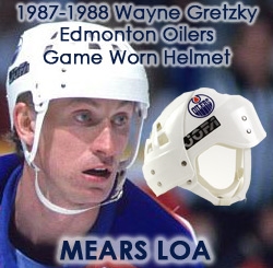 1987-88 Wayne Gretzky Edmonton Oilers Jofa Game Worn Helmet (MEARS LOA)