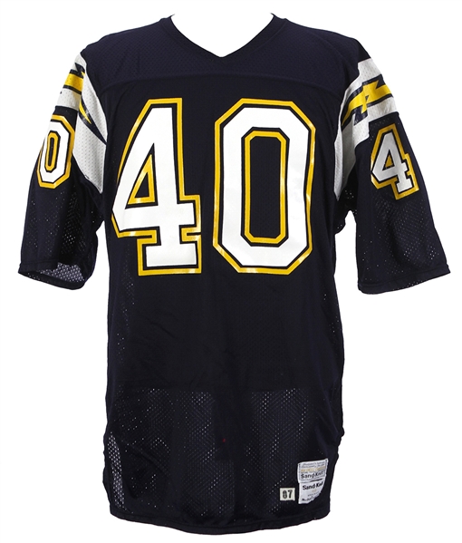1987 Gary Anderson San Diego Chargers Game Worn Home Jersey (MEARS LOA)