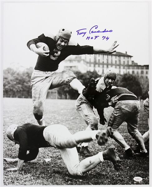 1941-49 circa Tony Canadeo Green Bay Packers Autographed Original 16x20 Hand Developed Photo (JSA)