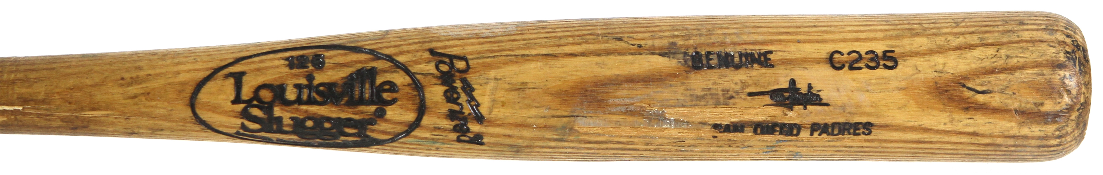 1991-92 Tom Lampkin San Diego Padres Louisville Slugger Professional Model Game Used Bat (MEARS LOA)