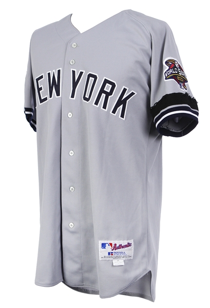2001 Alfonso Soriano New York Yankees World Series Game Worn Road Jersey (MEARS LOA)