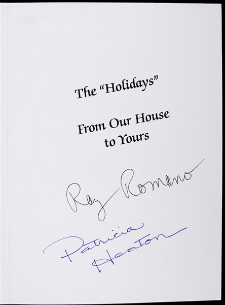Ray Romano & Patricia Heaton 5"x 7" Secretarial Signed Holiday Card