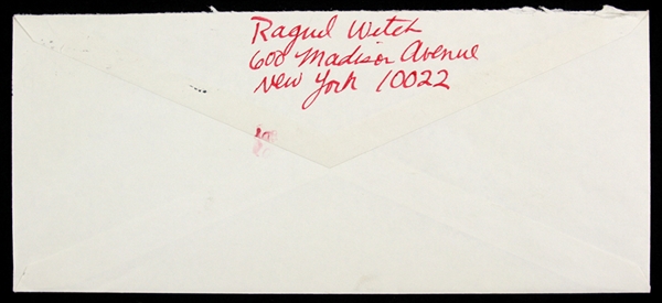 Raquel Welch 4"x 9" Addressed Envelope