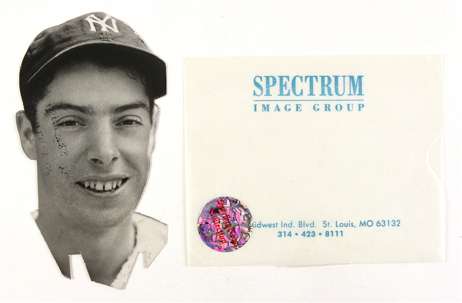 1936-42 Joe DiMaggio New York Yankees 3.25" x 5.75" Original Die Cut Headshot Photo 