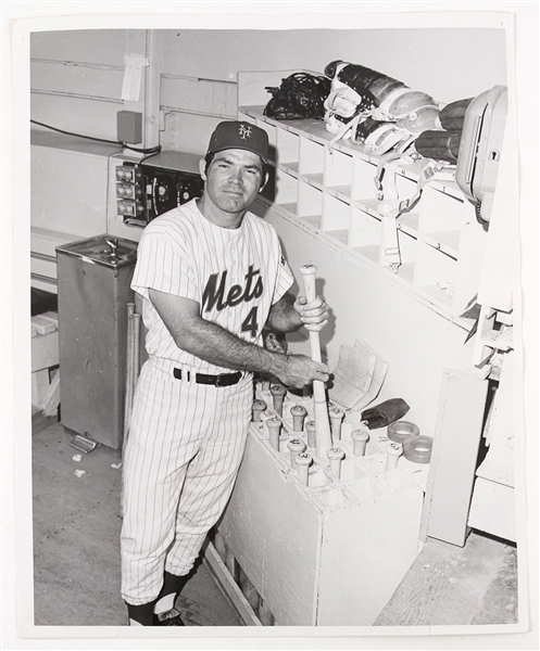 1969 Ron Swoboda New York Mets 8" x 10" Original Photo