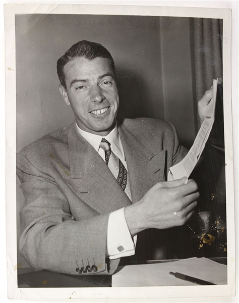 1952 Joe DiMaggio New York Yankees 7" x 9" Original Photo