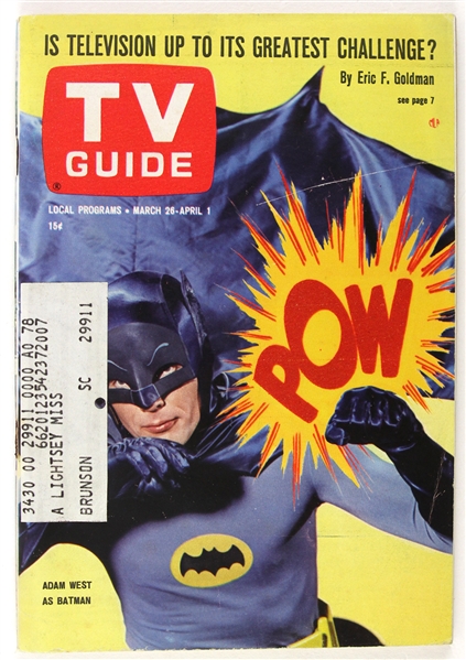 1966 Adam West Batman TV Guide