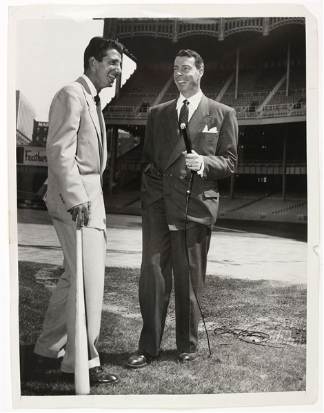 1952 Joe DiMaggio Billy Martin New York Yankees 7" x 9" Original Photo
