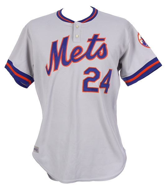1981 Willie Mays New York Mets Post Career Road Jersey (MEARS LOA)