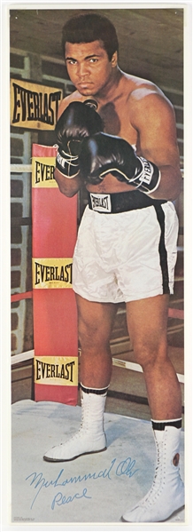 1973 Muhammad Ali World Heavyweight Champion 12" x 36" Everlast Poster