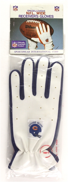 1980s Chicago Bears Stadium Souvenir Receivers Gloves MIP